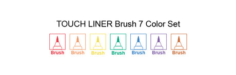 SHINHAN TOUCH LINER SET OF 7 COLOURS [BRUSH]