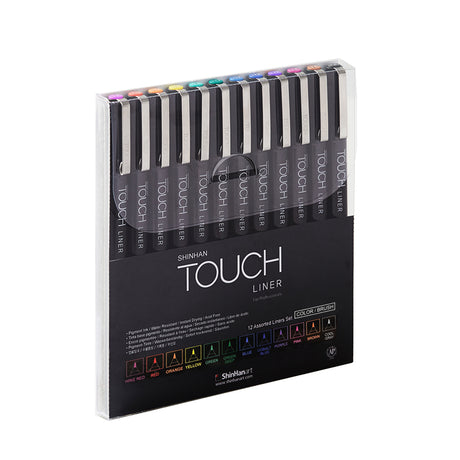 SHINHAN TOUCH LINER SET OF 12 COLOURS [BRUSH]