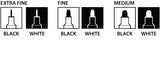 SHINHAN TOUCH OPAQUE MARKER BLACK & WHITE 6 ASSORTED SET