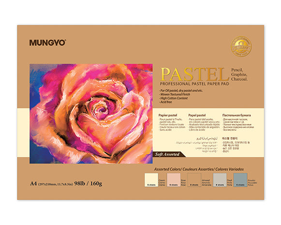 MUNGYO PASTEL PAD 160g A3 SOFT(20 SHTS)