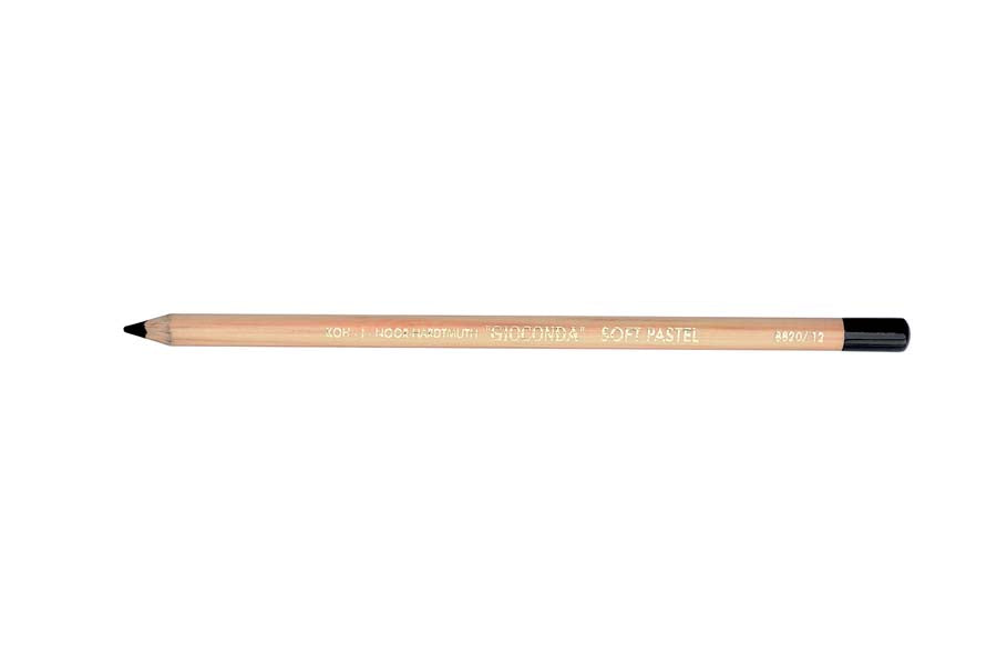 SOFT PASTEL CHALK PENCIL IVORY BLACK