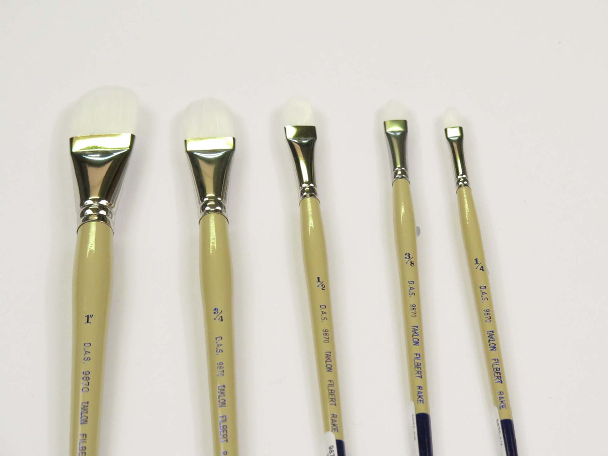 S9870 WHITE TAKLON FILBERT RAKE 3/4"