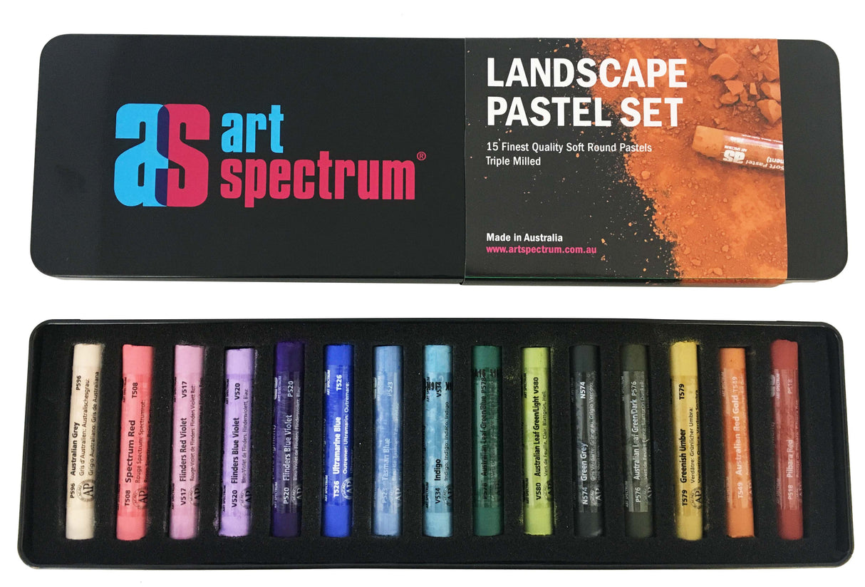AS PASTEL SET OF 15 LANDSCAPE