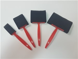 FOAM BRUSH PLASTIC HANDLE 2"