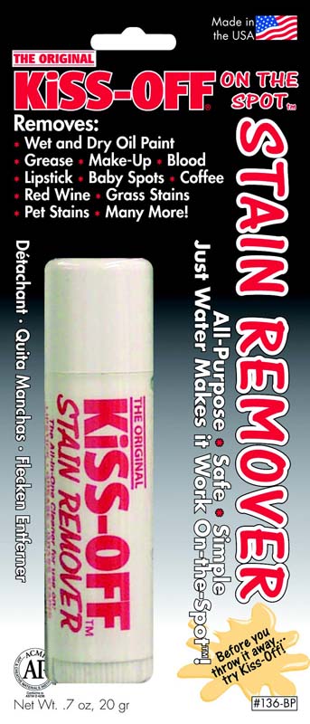 KISS-OFF STAIN REMOVER CARDED